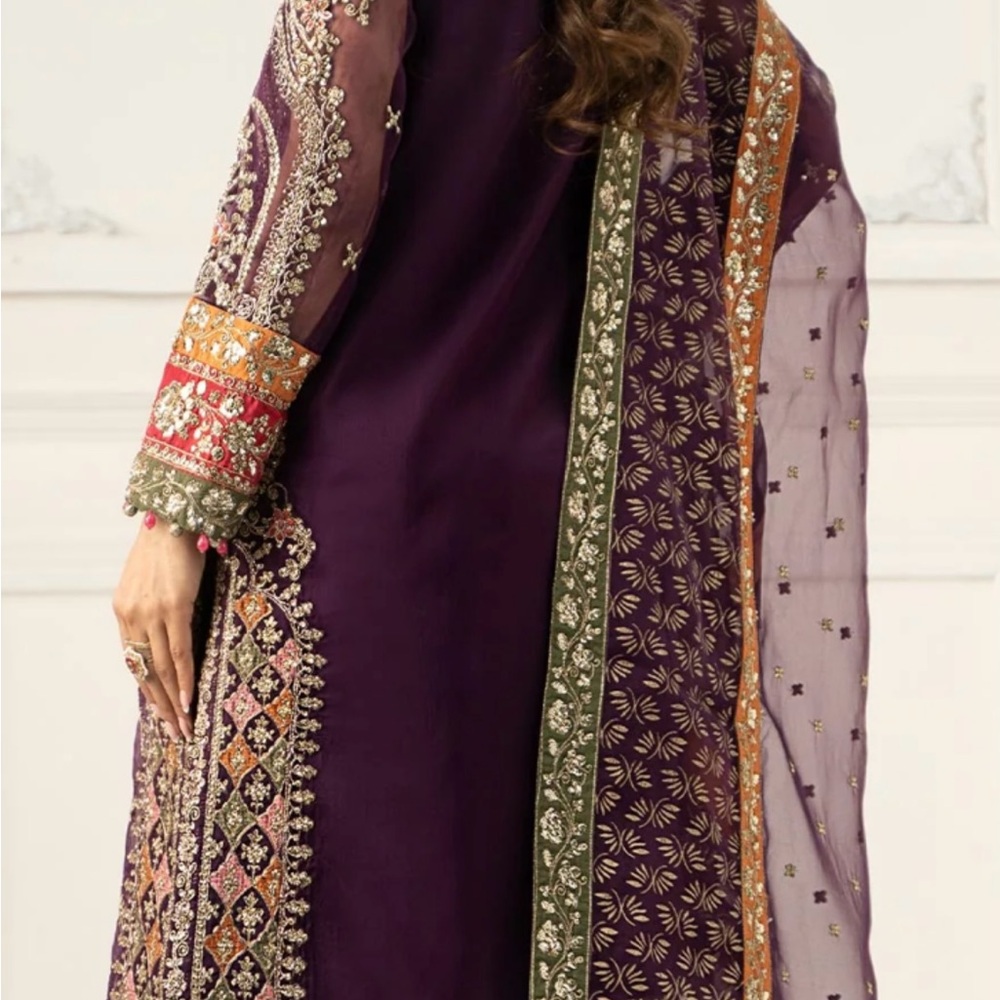 Purple Embroidered Wedding Dress - Picture 7 of 7